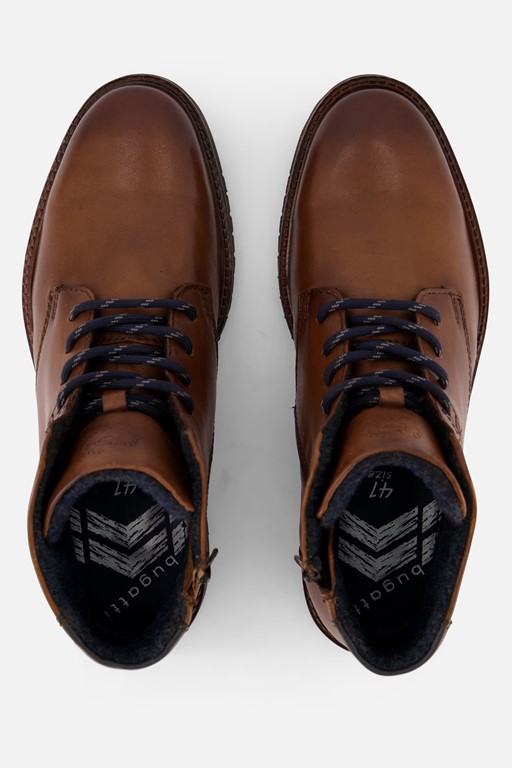 Bugatti Caj Veterschoenen cognac Leer