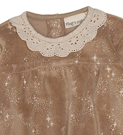 That's Mine Kleid - Soja - Velours - Stardust