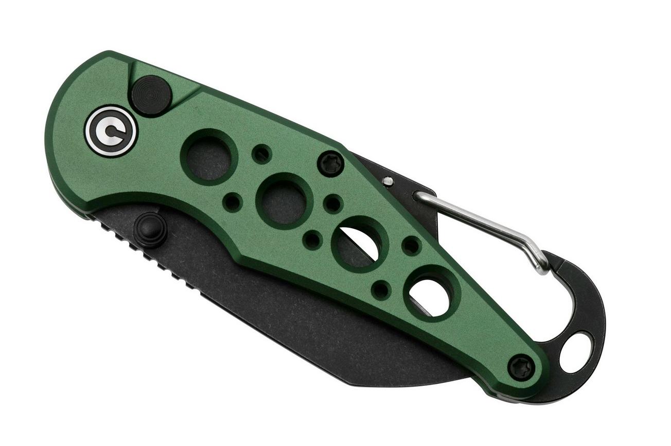 CIVIVI Pragma C23062B-3 Blackwashed, Green Aluminium, zakmes
