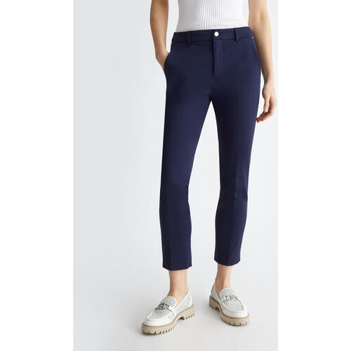 Liu Jo - Pantalón chino elástico Azul