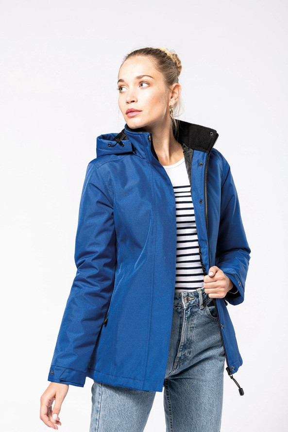 Kariban K6108 - Parka Femme Élégante avec Capuche Amovible