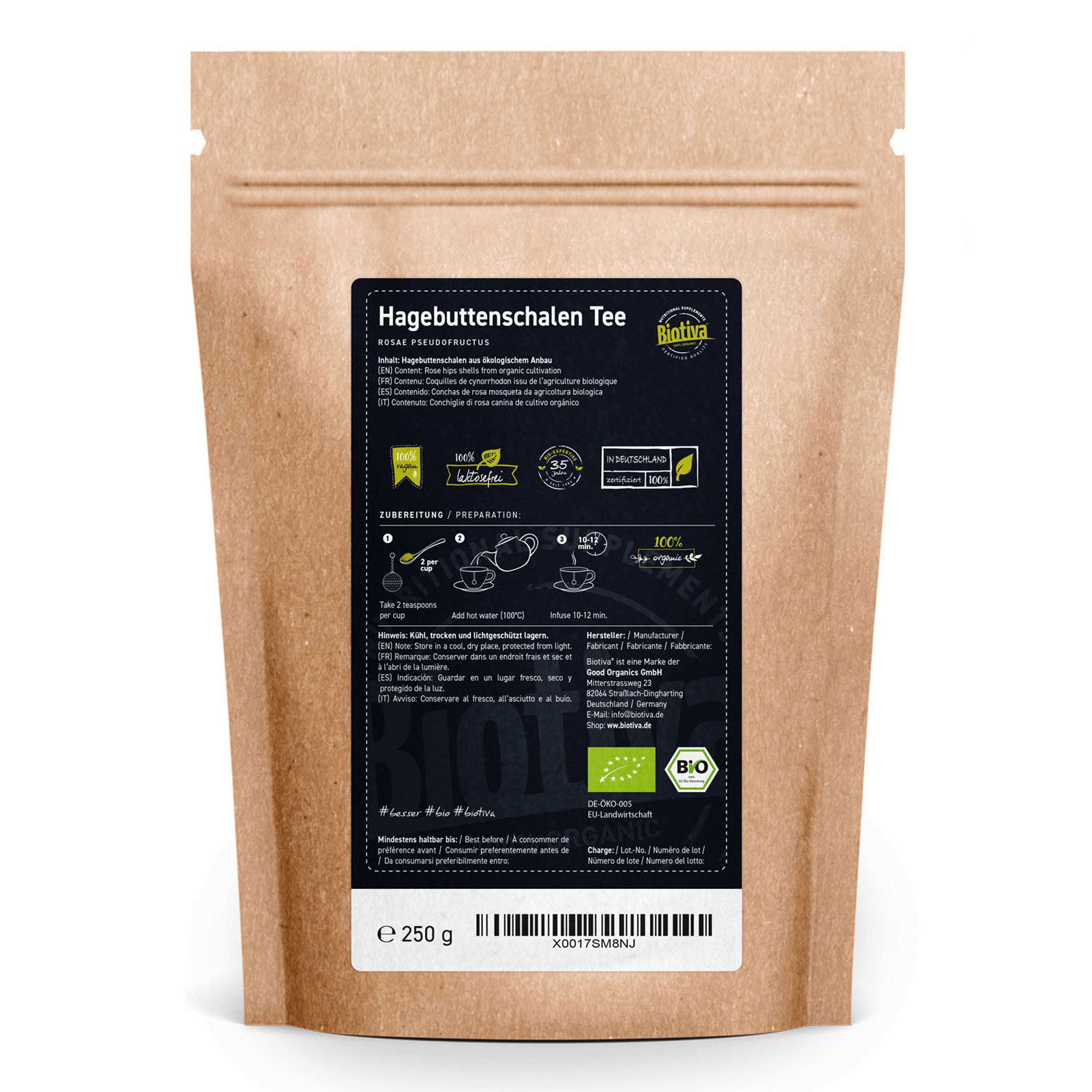Biotiva Hagebuttenschalen Tee Bio