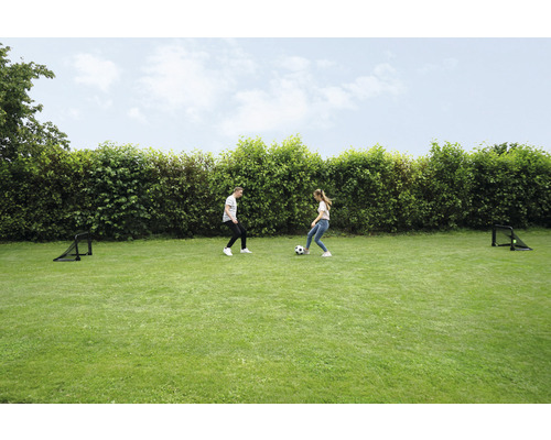 EXIT Pico voetbaldoel, set van 2, 60x90x60 cm, zwart