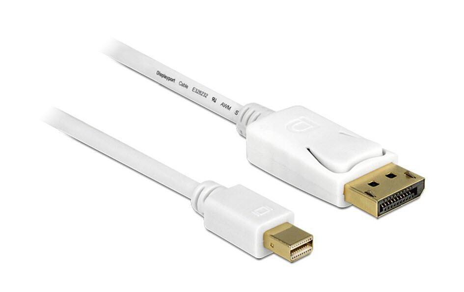 Kabel Mini-DisplayPort – DisplayPort, 3 m 4K 60 HzMini Displayport 1.2 Stecker zu Displayport Stecker, 50 cm, weiss