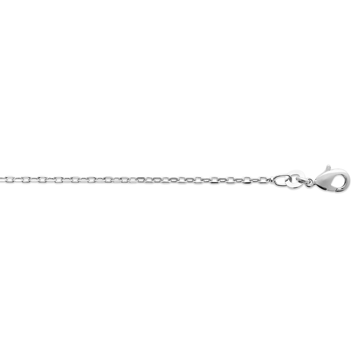 Chaine Brillaxis maille forçat argent 55 cm