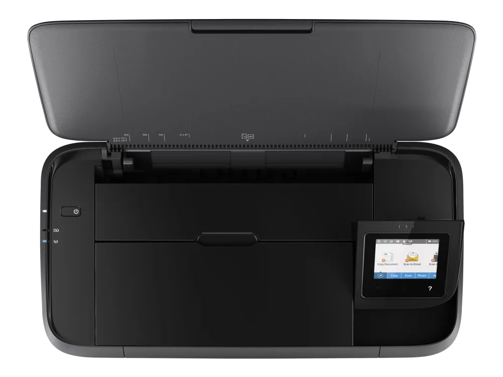 HP Officejet 250 Mobile All-in-One - Multifunktionsprinter - farve - blækprinter - Legal (216 x 356 mm) (original) - A4/Legal (medie) - op til 8 spm (kopiering) - op til 10 spm (udskriver) - 50 ark - USB 2.0, USB vært, Wi-Fi
