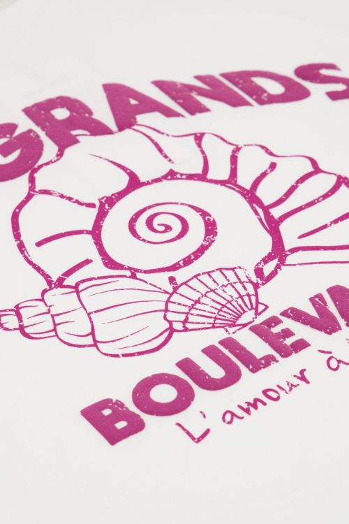 Wit T-shirt ''Les grand boulevards''