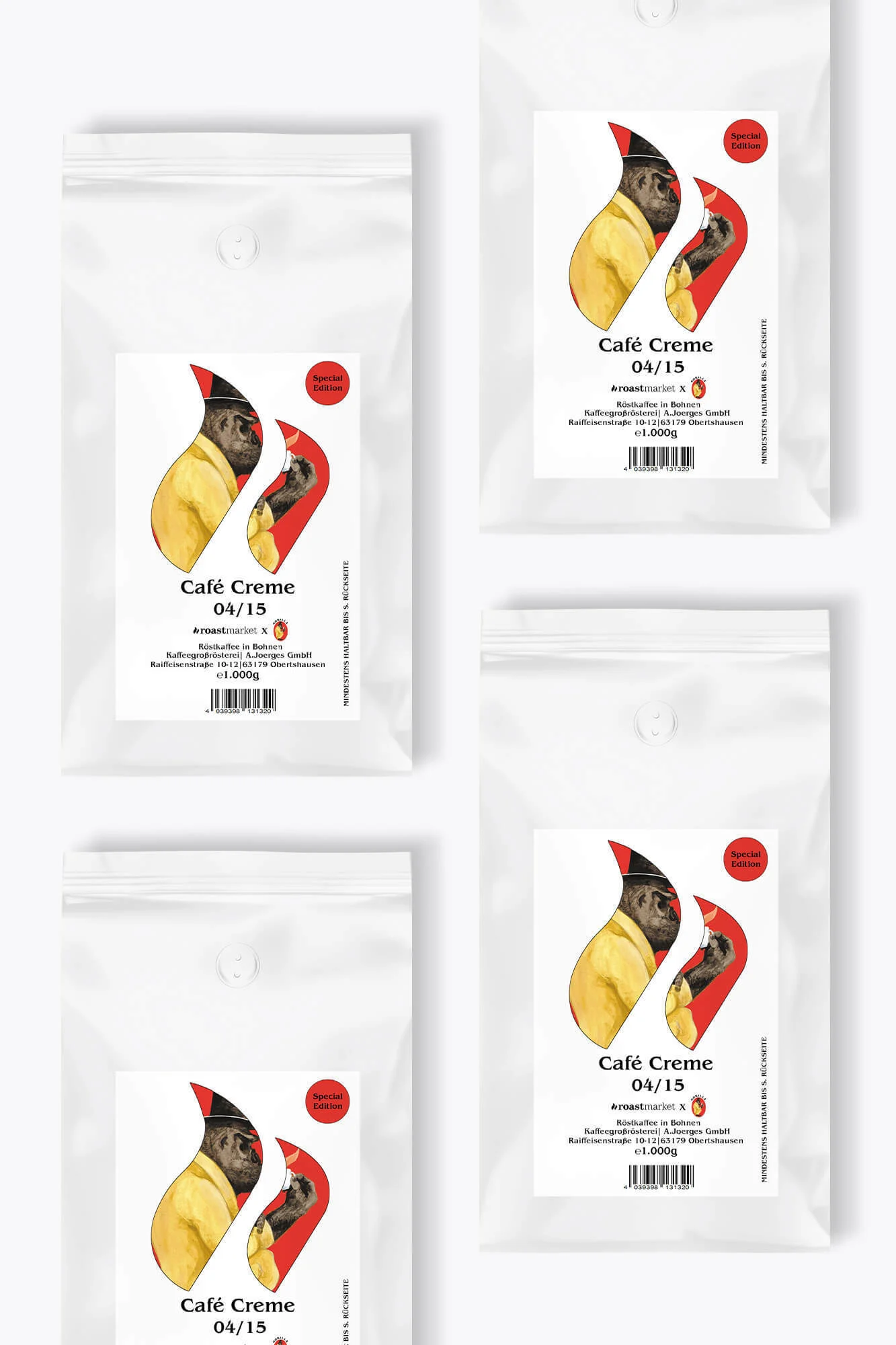 Gorilla Café Creme 04/15 Special Edition Vorteilspaket 4kg