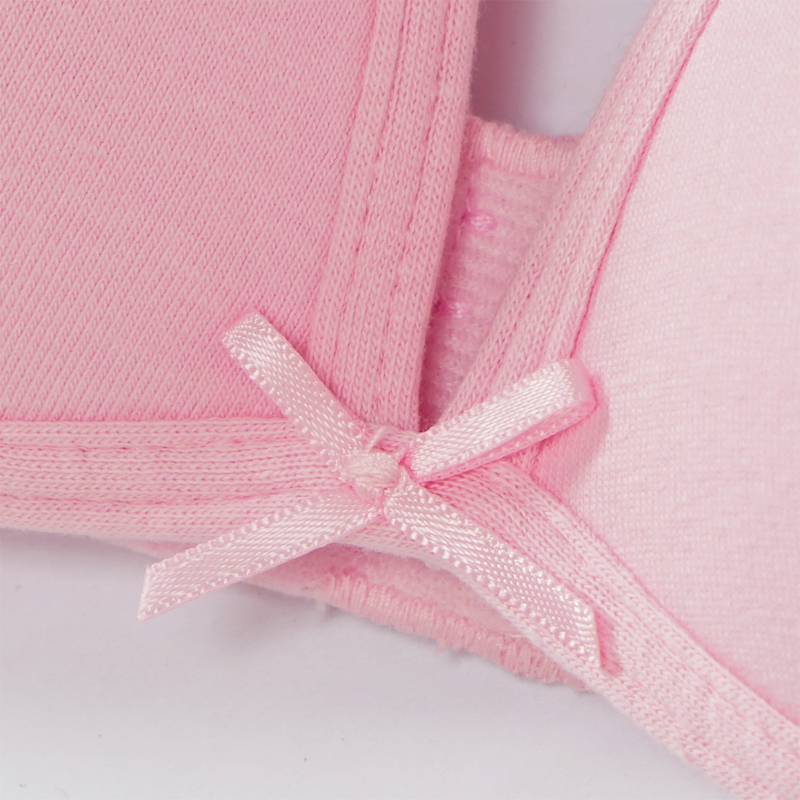 Famy 2 Mädchen BHs in verschiedenen Dessins rosa / weiss