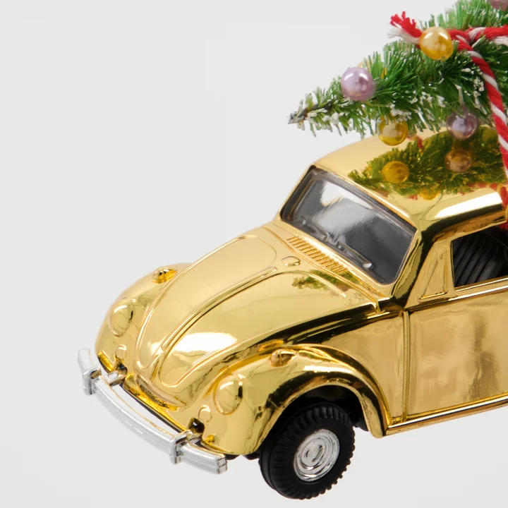 House Doctor - Xmas Cars Deko-Autos, 5,5 cm / gold