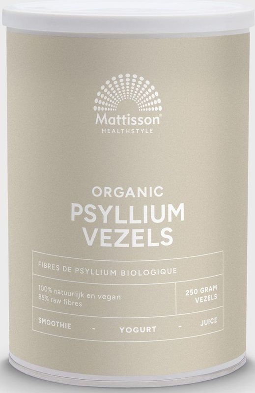 Mattisson - Psyllium Husk Vezels - Biologisch Vlozaad - 250 Gram
