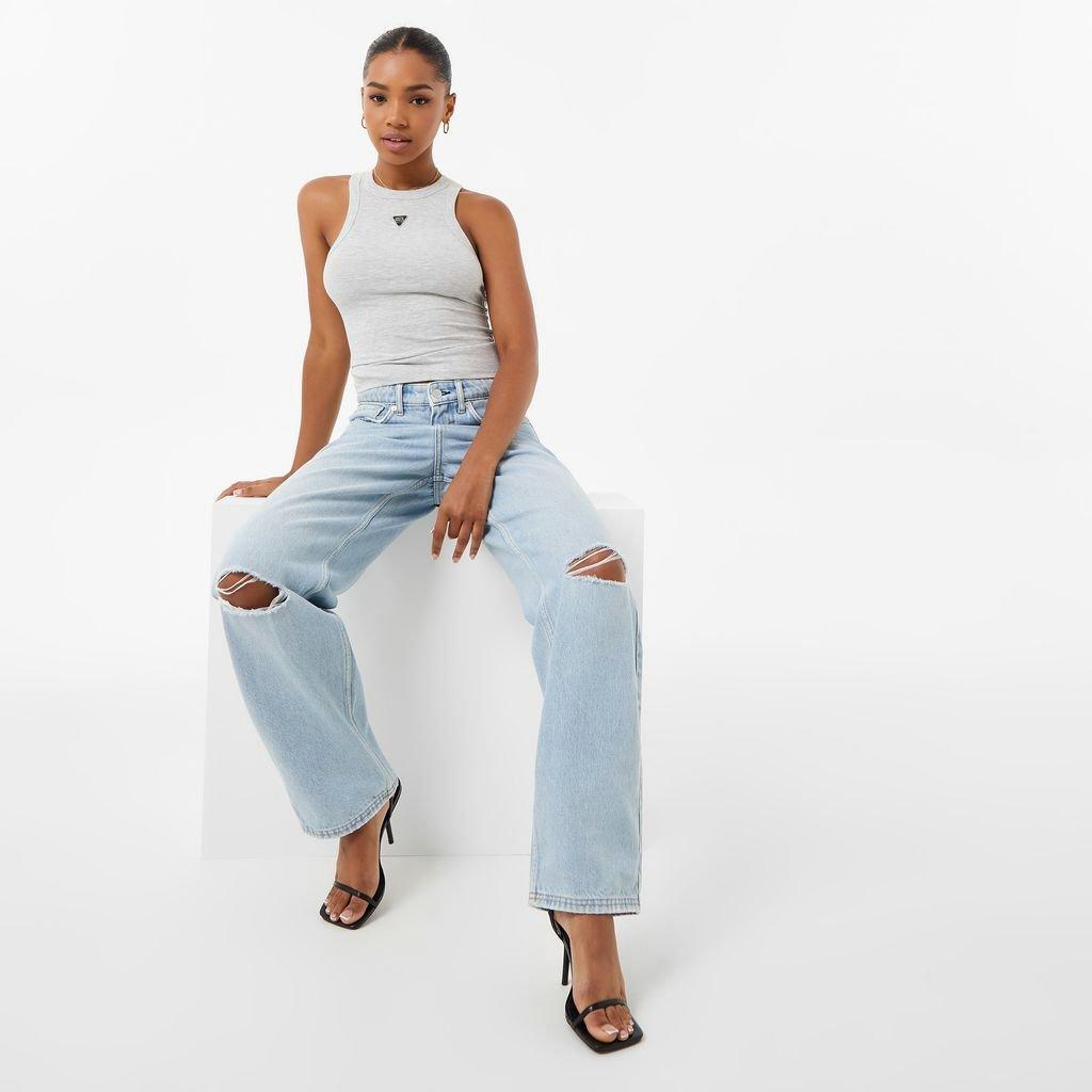 Jack Wills JW Badge Rib Tank Top