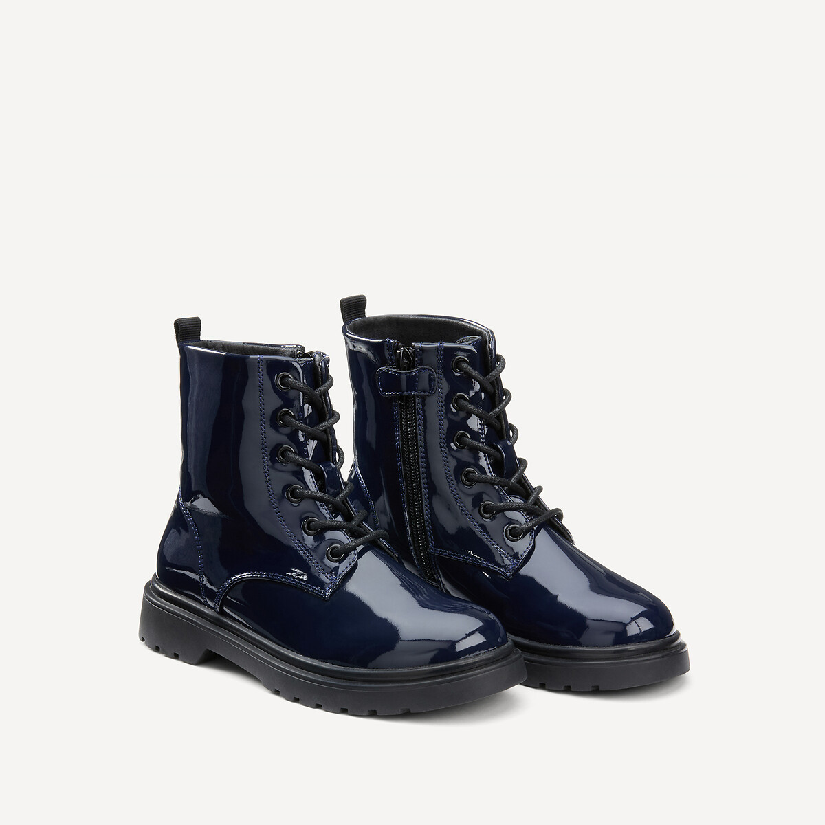 COLEÇÃO LA REDOUTE<br>Botas de verniz rendado
