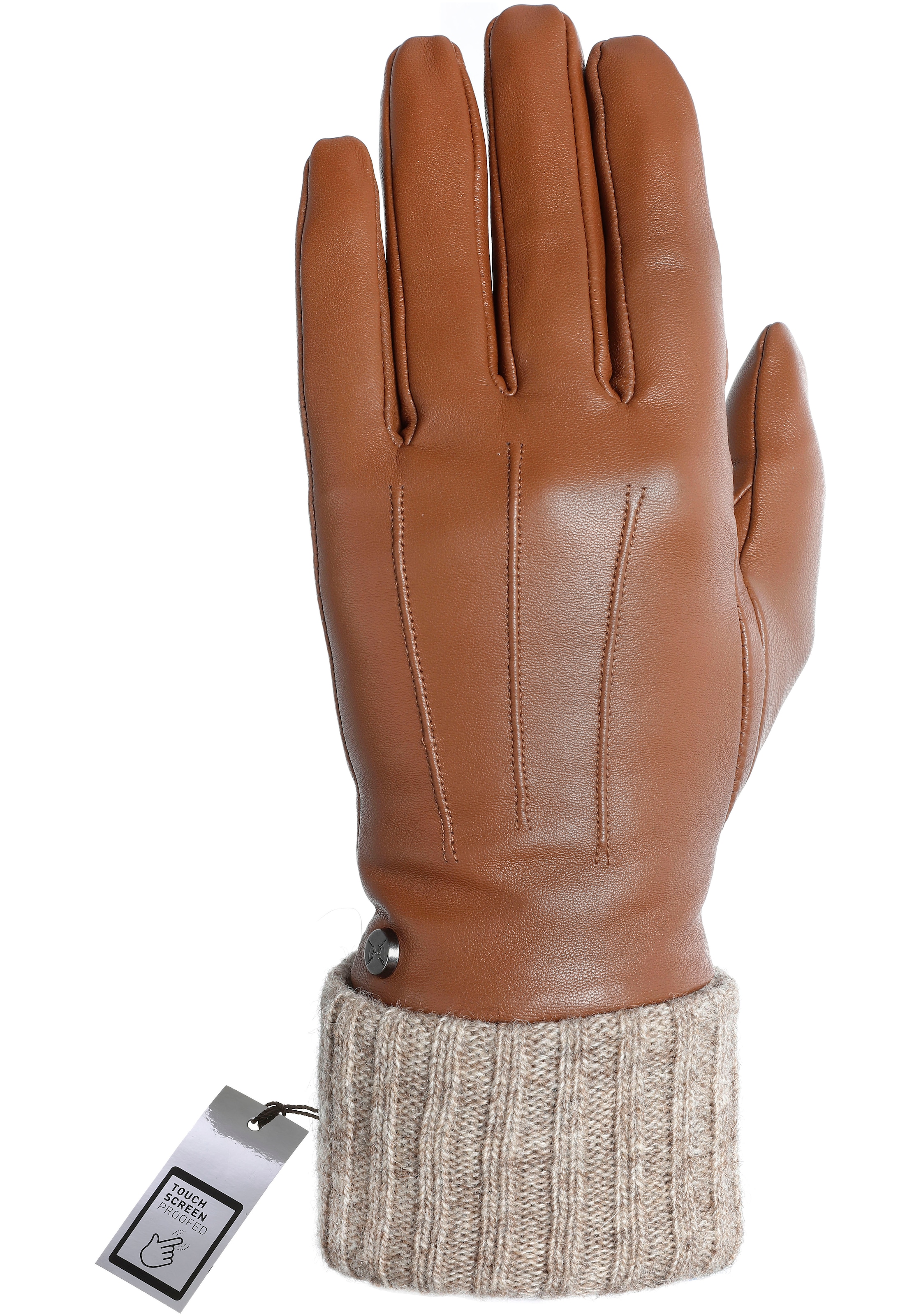 PEARLWOOD Lederhandschuhe »Lipa« Touchscreen proofed - mit 10 Fingern bedienbar