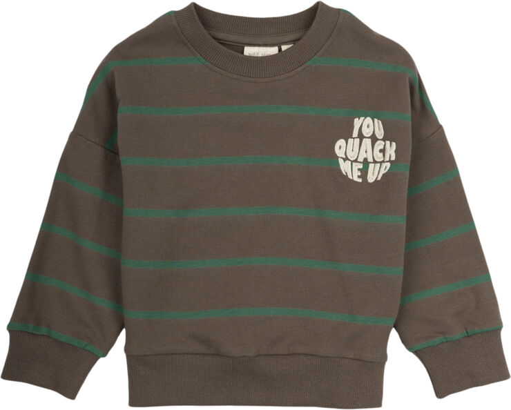 PETIT PIAO Sweat Shirt Line Chocolate brown s