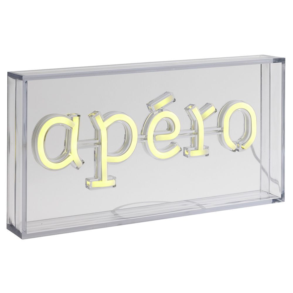 Lampe néon APÉRO 30x4,6xH15cm