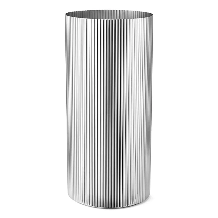Georg Jensen - Bernadotte Vase gross, Edelstahl poliert