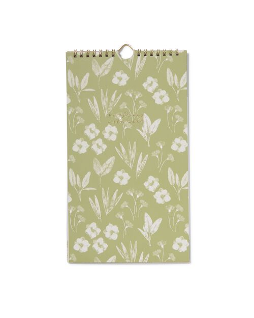 calendrier d’anniversaires 28x16 avec fleurs