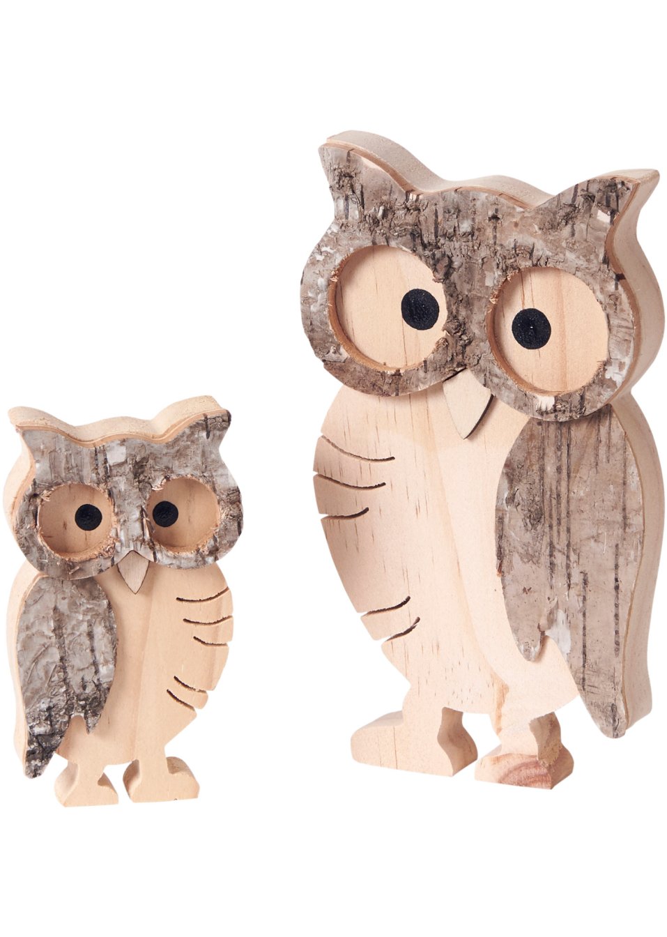Objet déco hibou (Ens. 2 pces.)