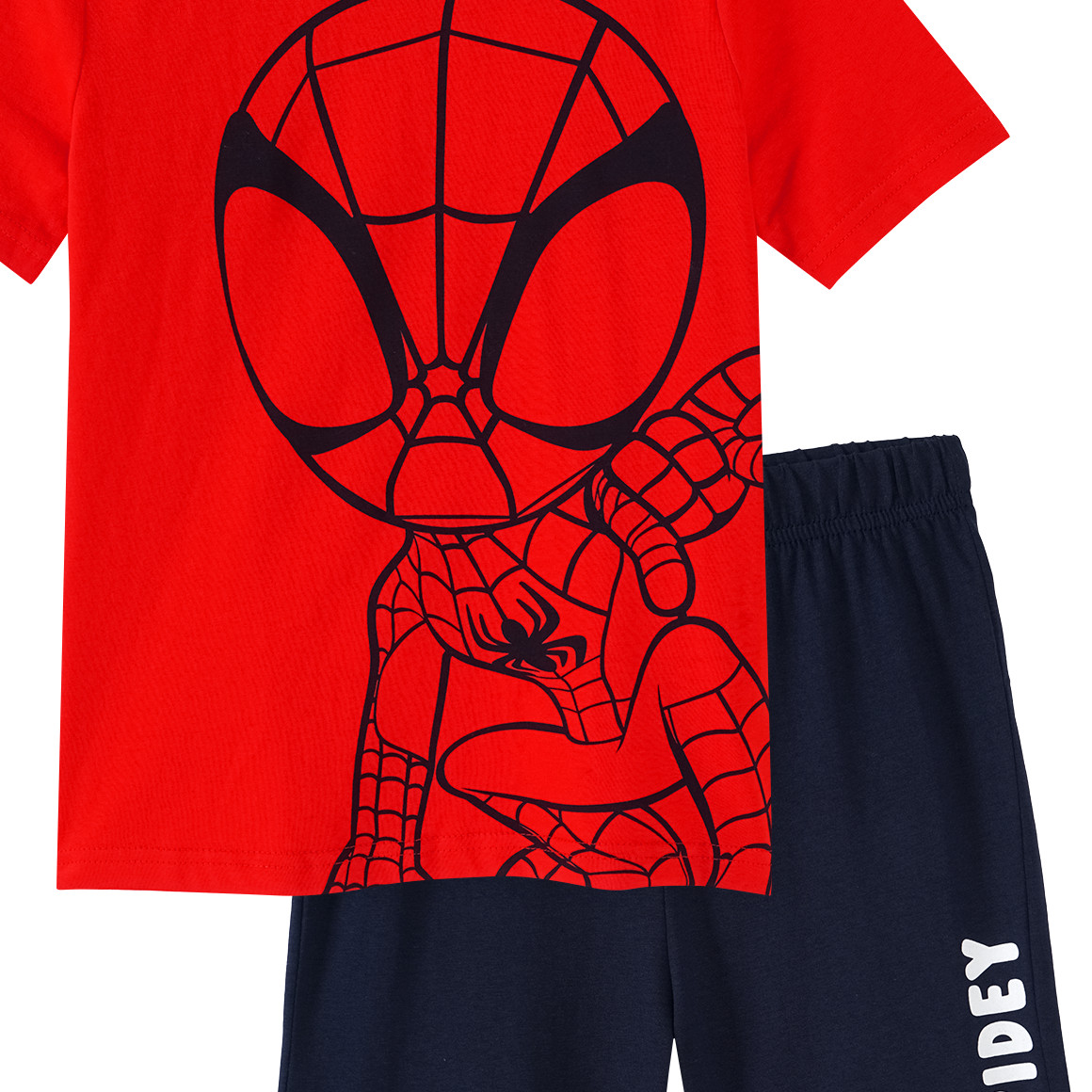 Topolino MARVEL Spidey Shorty aus Bio-Baumwolle rot / dunkelblau
