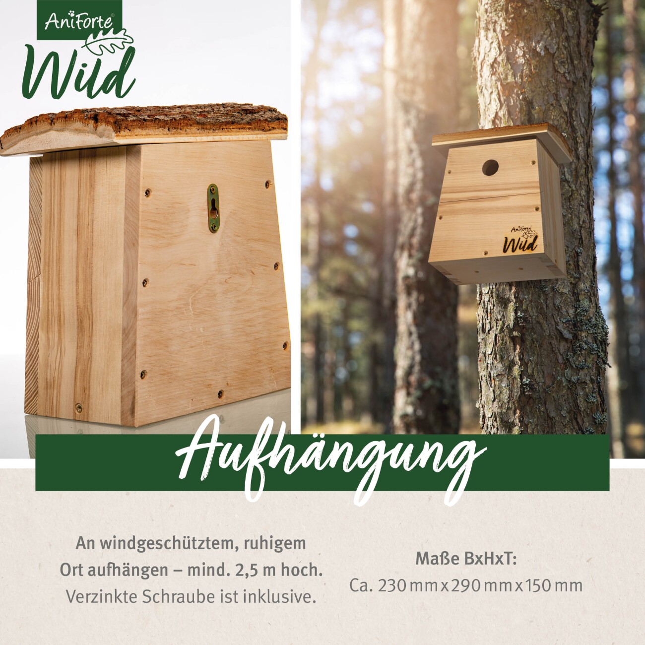 AniForte Nistkasten Kohlmeisen