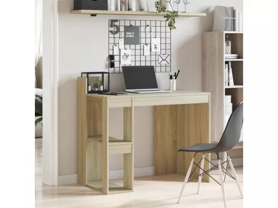 Bureau chêne sonoma 103,5x56,5x94 cm bois d'ingénierie