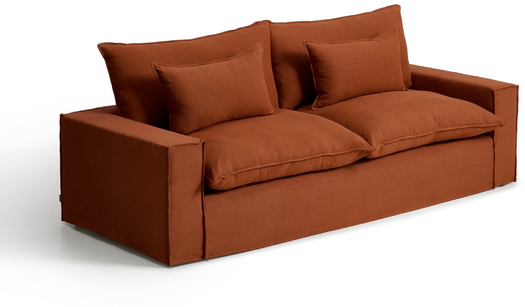 Kave Home Anarela Terracotta 3-Zitsbank