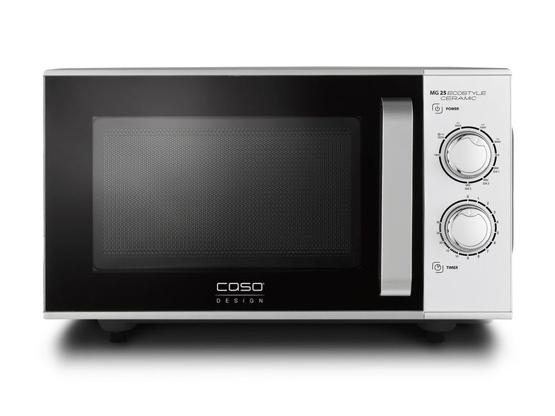 Caso Mikrowelle mit Grill MG 25 Ecostyle Ceramic Schwarz/Si Mikrowelle