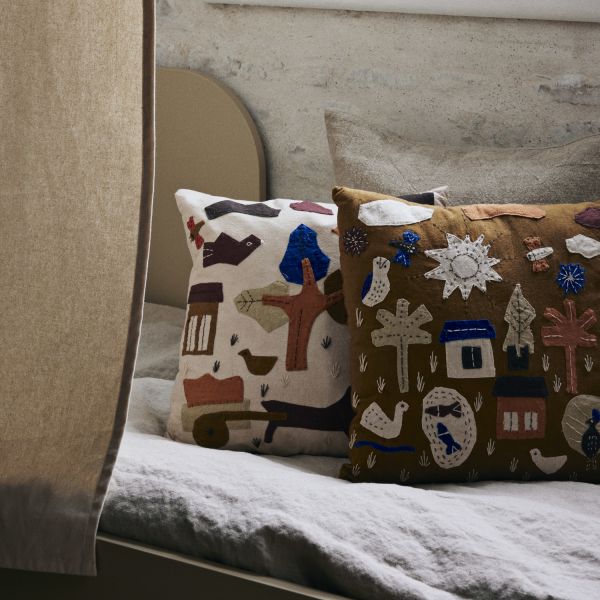 Ferm Living Village Kussen - Sugar Kelp