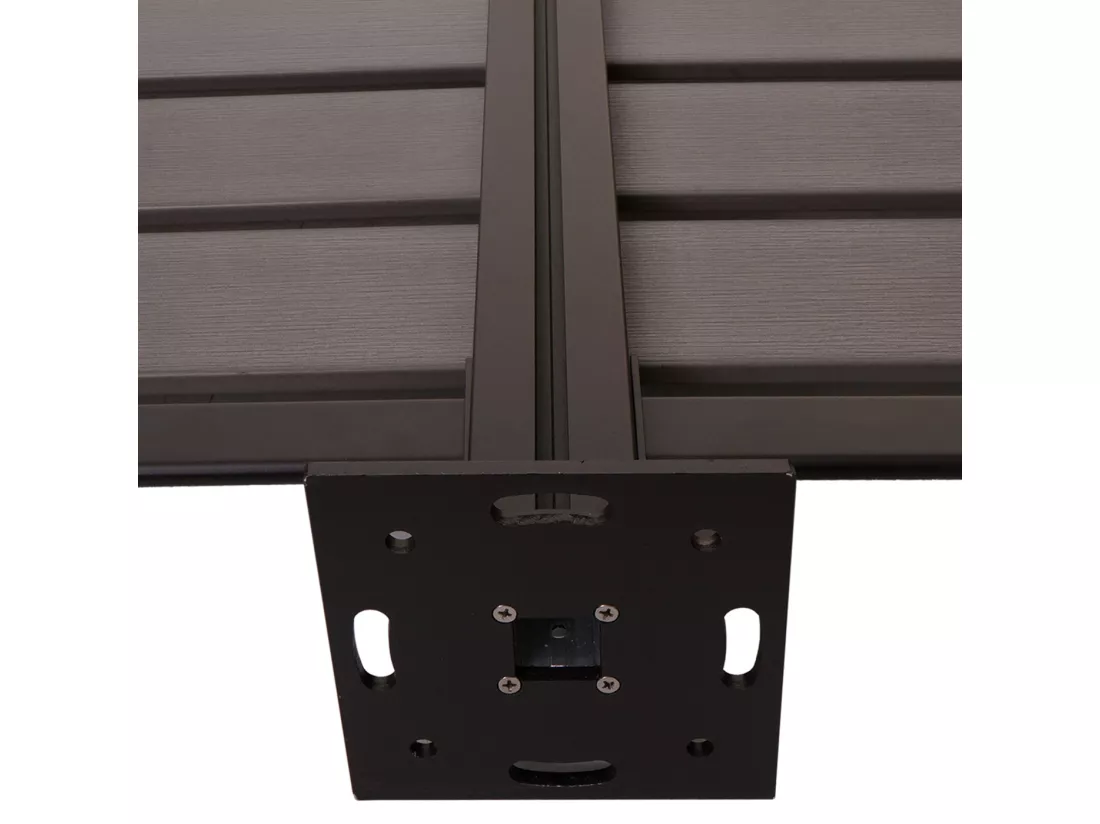 Clôture pour poubelles en aluminium MCW-K57, gris