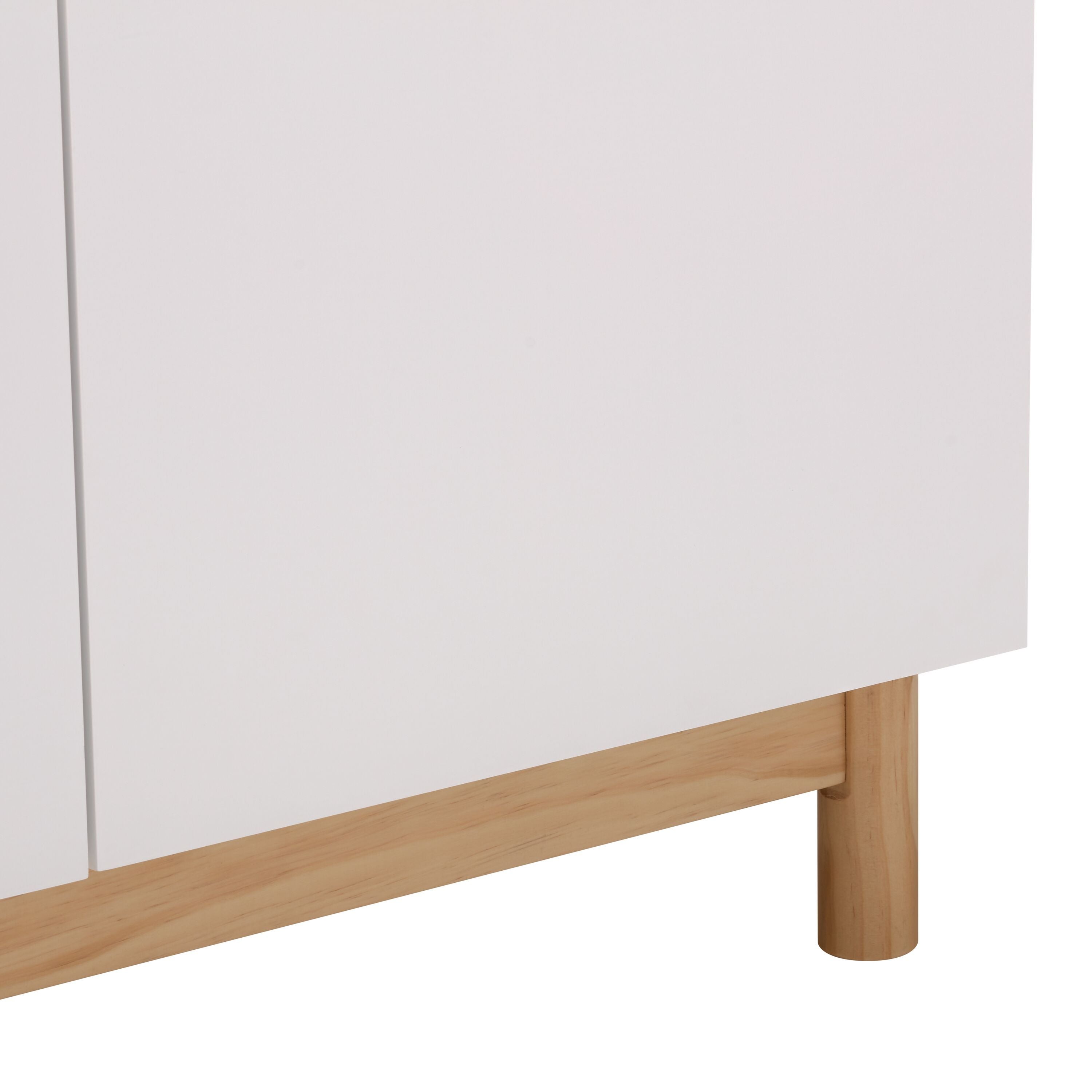 MARLIN Lowboard - Weiss / B: 140.0 cm x T: 41.5 cm x H: 50.0 cm