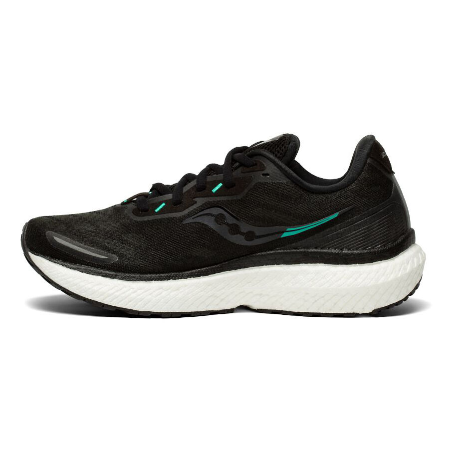 Saucony Triumph 19 Chaussure De Running Sans Stabilisateurs Femmes - Noir , Blanc