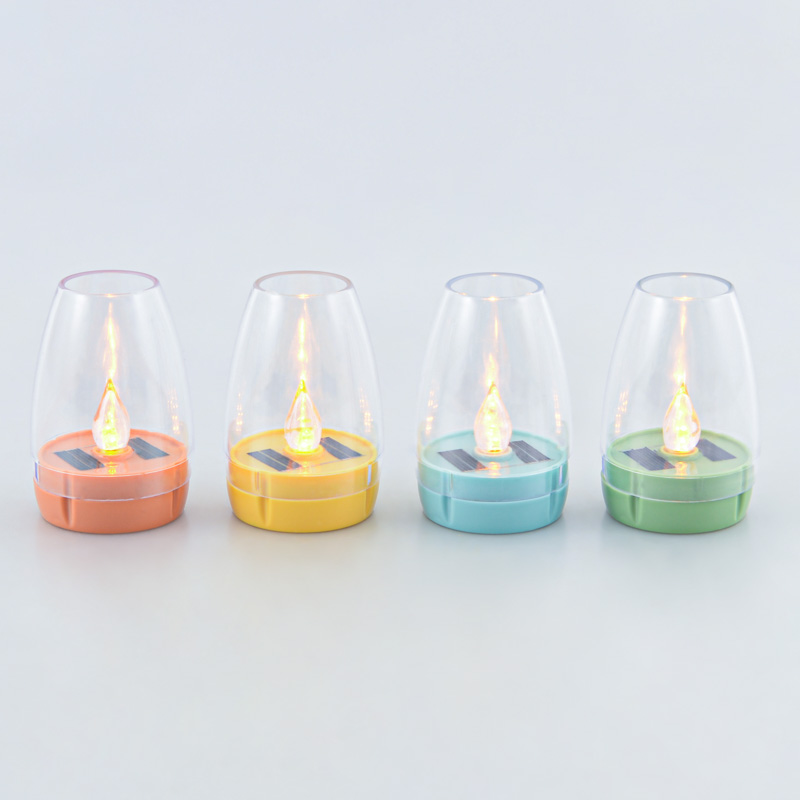 Lampe solaire effet flamme