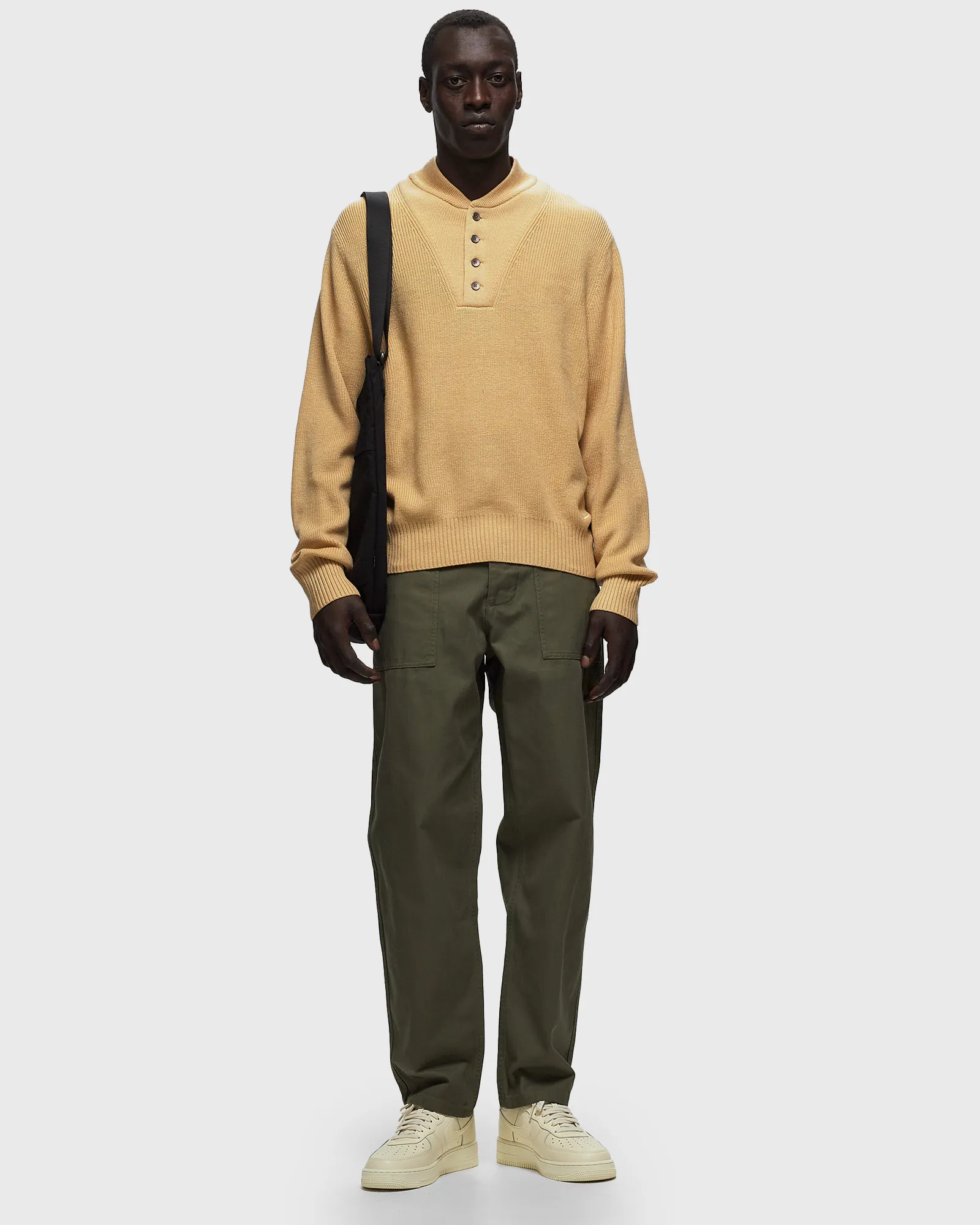 Nike LIFE LONG-SLEEVE MILITARY HENLEY JUMPER