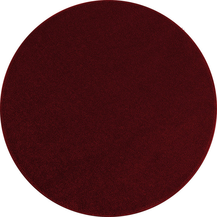 Rond laagpolig vloerkleed - Asa Rood | Tijdloos design