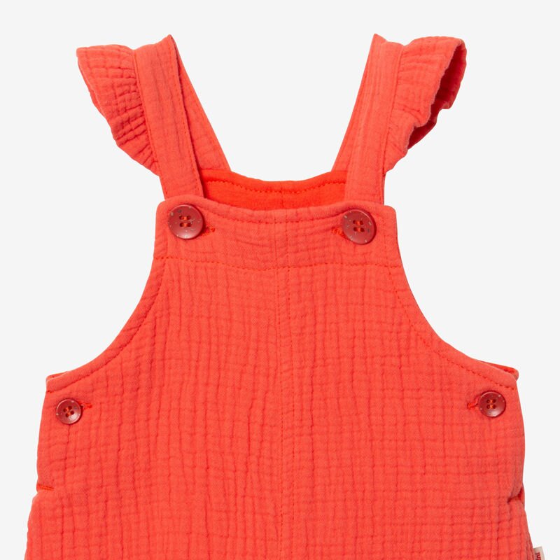 Salopette bébé fille gaufrée rouge Catimini Rouge