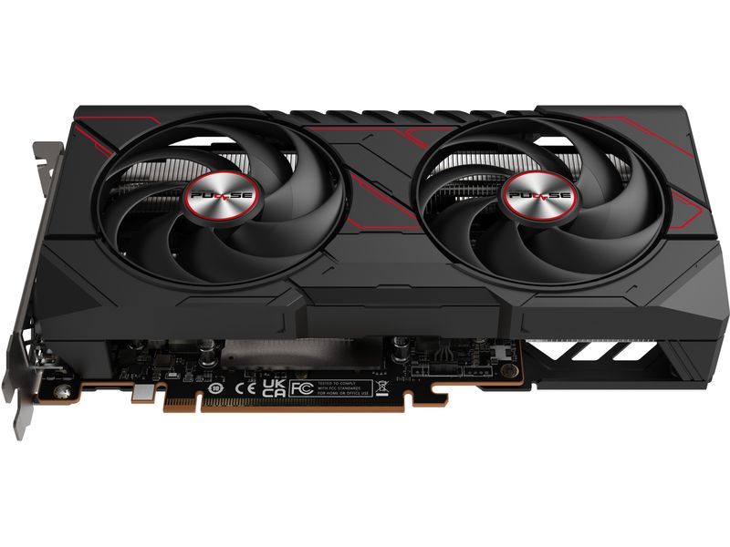 SAPPHIRE Grafikkarte AMD Radeon RX9060 XT PULSE OC 16GB GDD Grafikkarte mit 16 GB GDDR6 Speicher