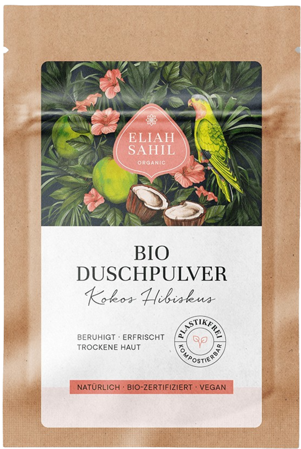 ELIAH SAHIL  Bio Duschpulver Kokos Hibiskus, 10 g
