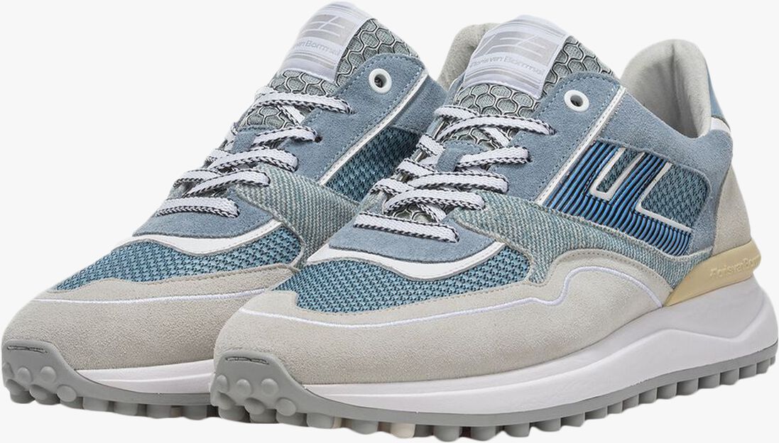 blauwe floris van bommel lage sneakers sfm-10139 noppi