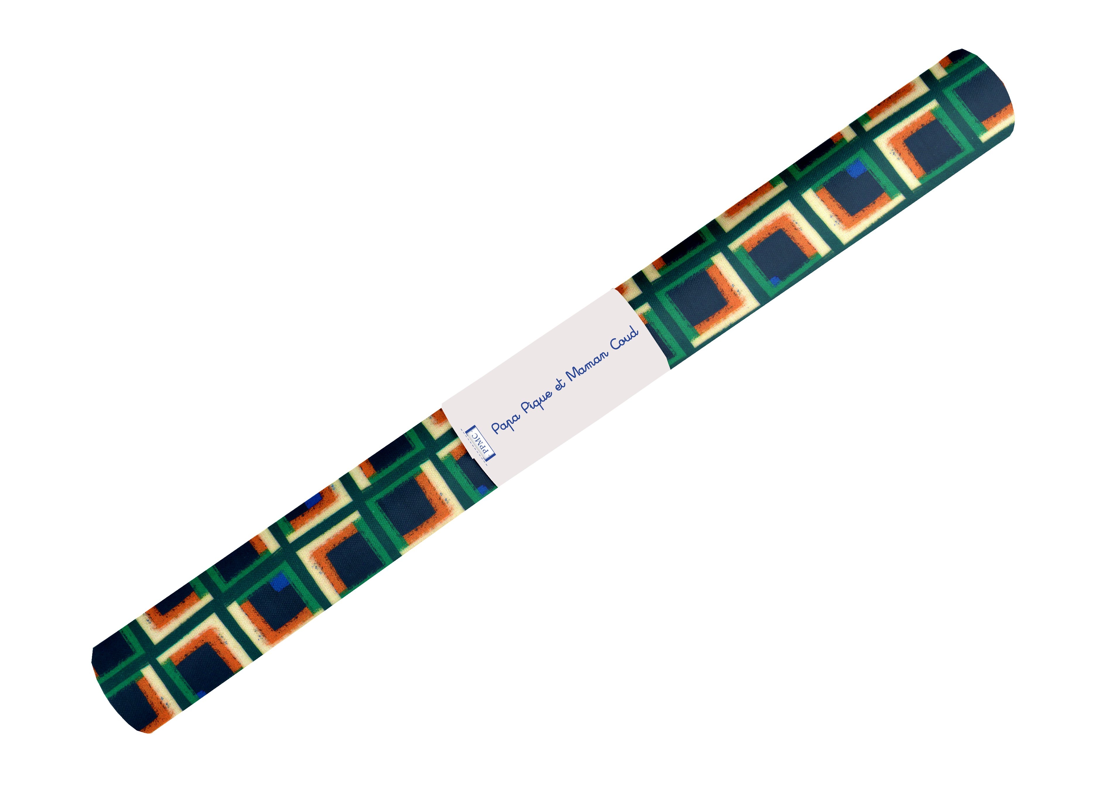 Coupon Tissu Enduit De 35Cm Carré D'art