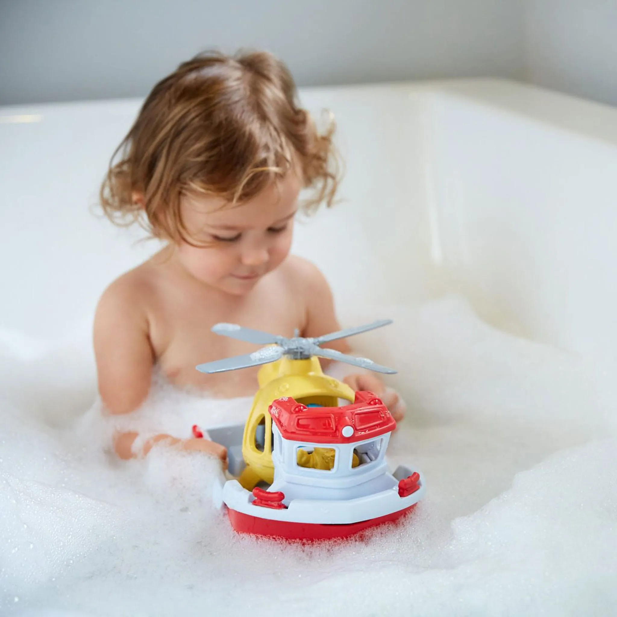 Green Toys Bateau et Hélicoptère