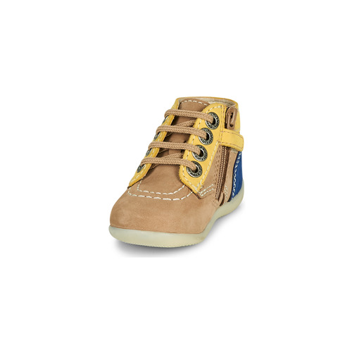 Kickers - BONZIP-2 - Beige / Jaune / Marine