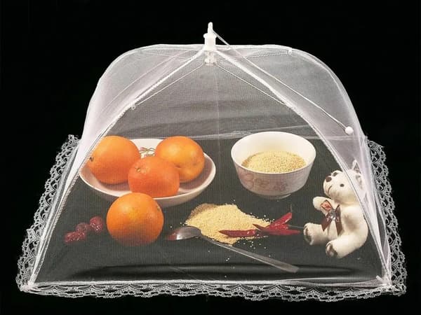 Myggnett / Fluenett til spisebordet / mat / Friluftsliv 40x24cm