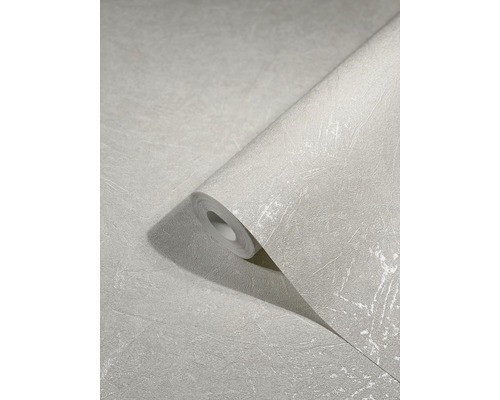 Vliesbehang 32813 Vintage Deluxe effen zilver