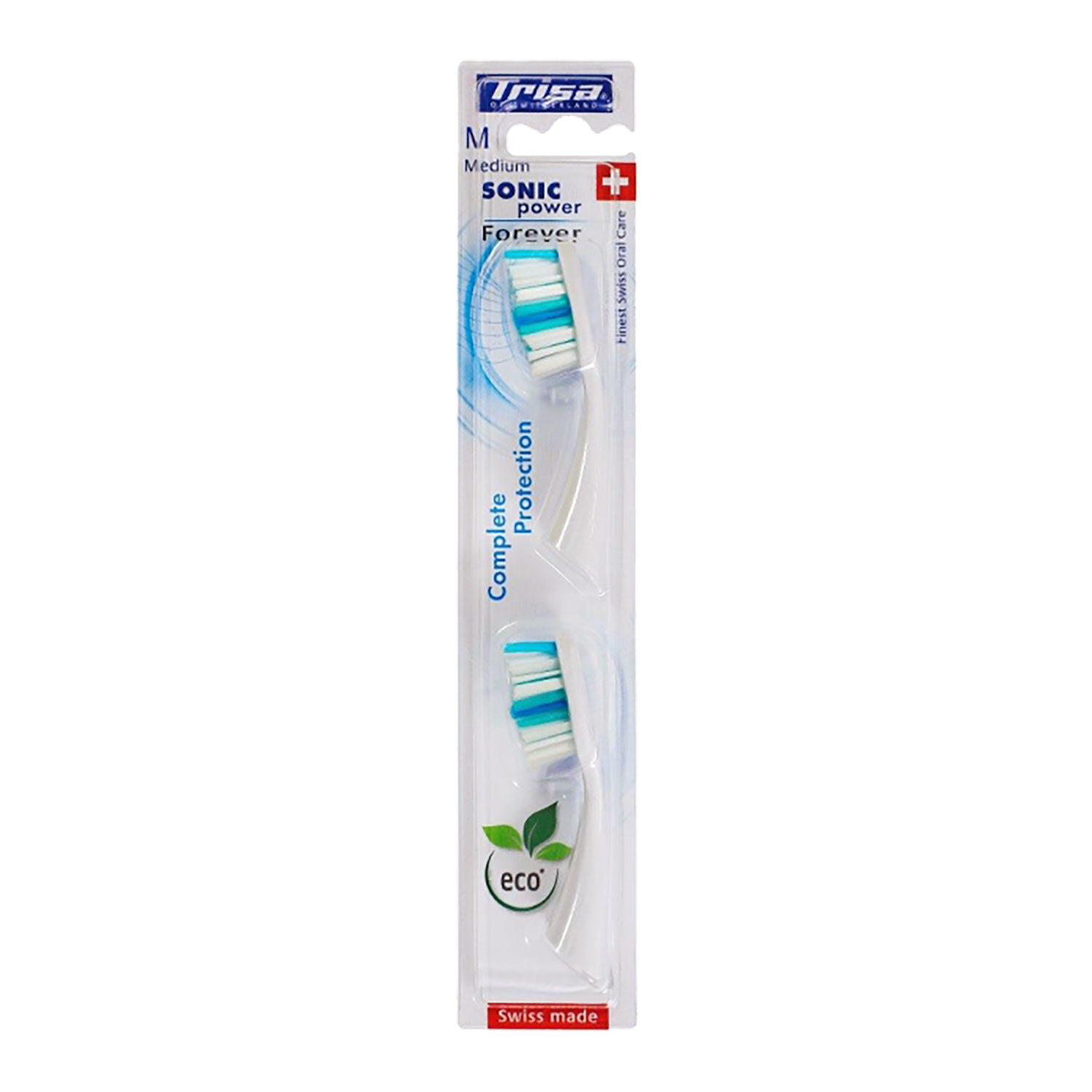 Trisa Wechselköpfe Sonicpower Complete protection, 2 Stück — medium