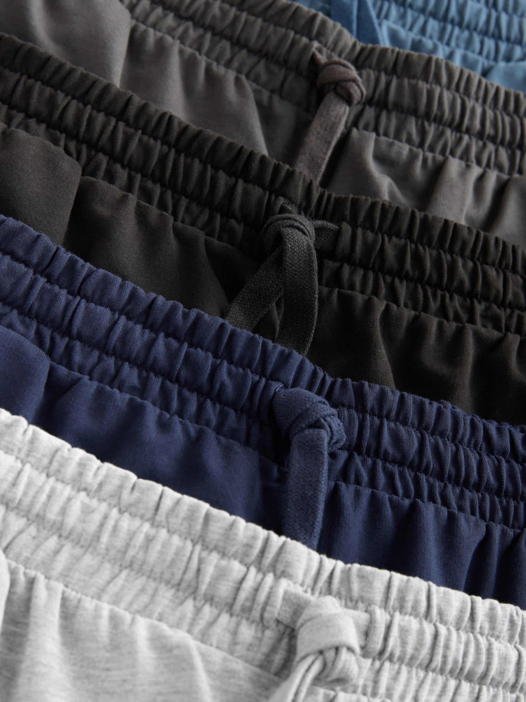 Core zwart/blauw/grijs - Verpakking van 5 lichtgewicht shorts met standaard pasvorm