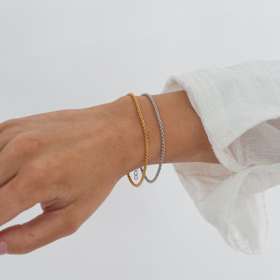 Timi Of Sweden Nori Link Chain Bracelet Stainless Steel Gold