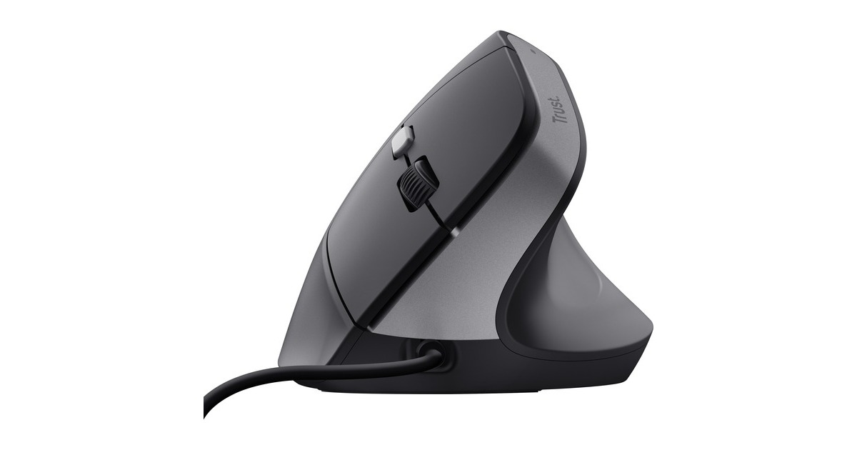 TrustBayo II Ergonomische muis  (Zwart, 800 dpi - 2.400 dpi)