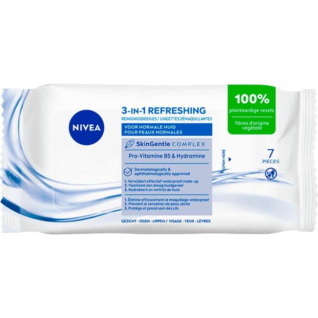 NIVEA 3-in-1 Reinigingsdoekjes Mini 7 stuks