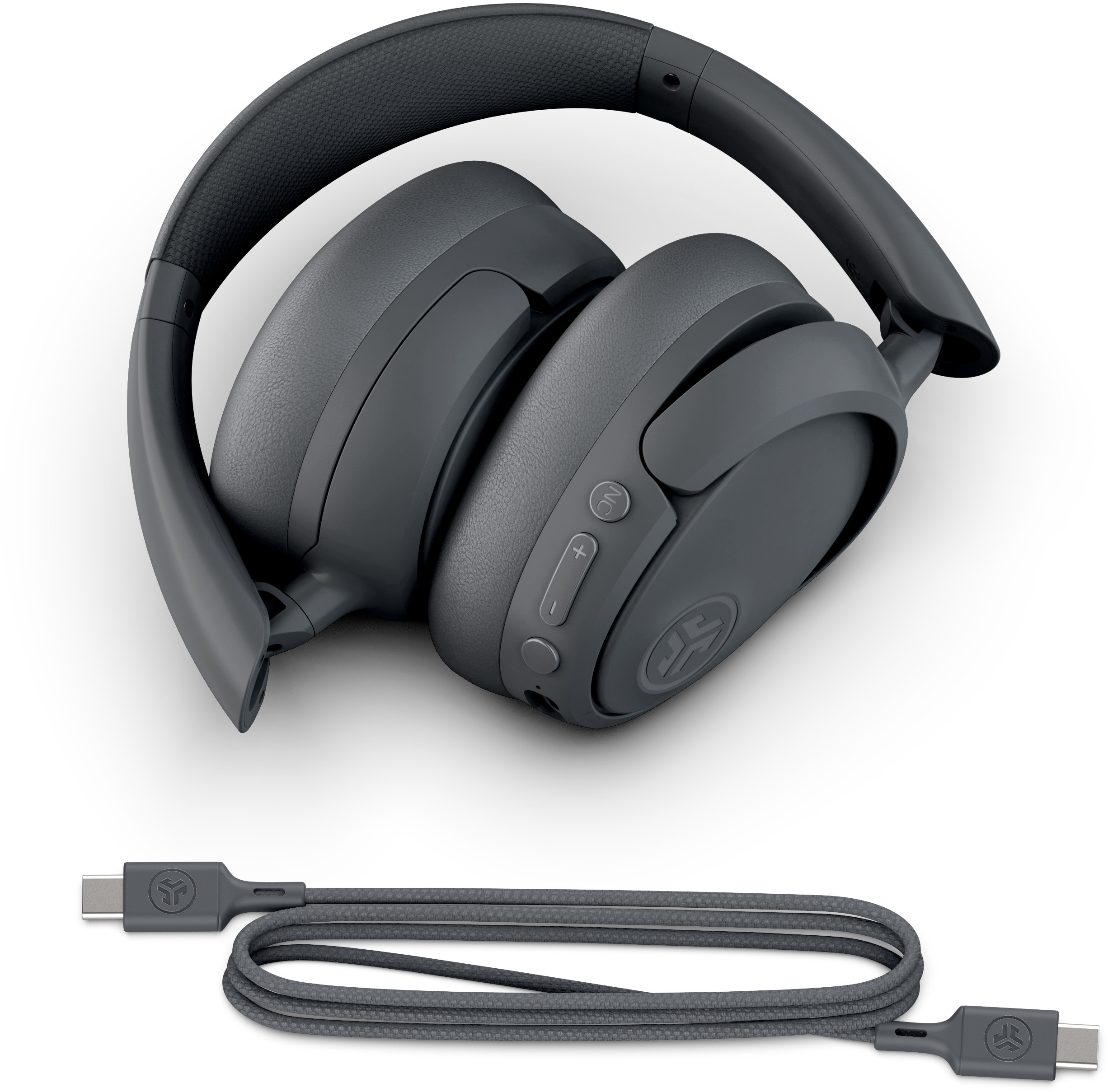 JBuds Lux ANC Wireless Bluetooth 5.3 Over-Ear Kopfhörer Headset (IEUHBJLUXANCRGPH62) (600mAh) - Graphite